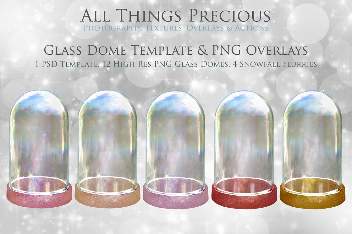 Digital Snow Globe Clipart with Overlays PSD Template.The globe is transparent. Add images. See through effect. Photoshop Photography Printable, Editable for Christmas with Frozen Winter Theme. Clear Glass graphic effects. ATP Textures