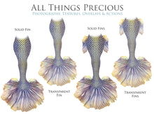 Load image into Gallery viewer, MERMAID TAILS Set 9 - Digital Overlays
