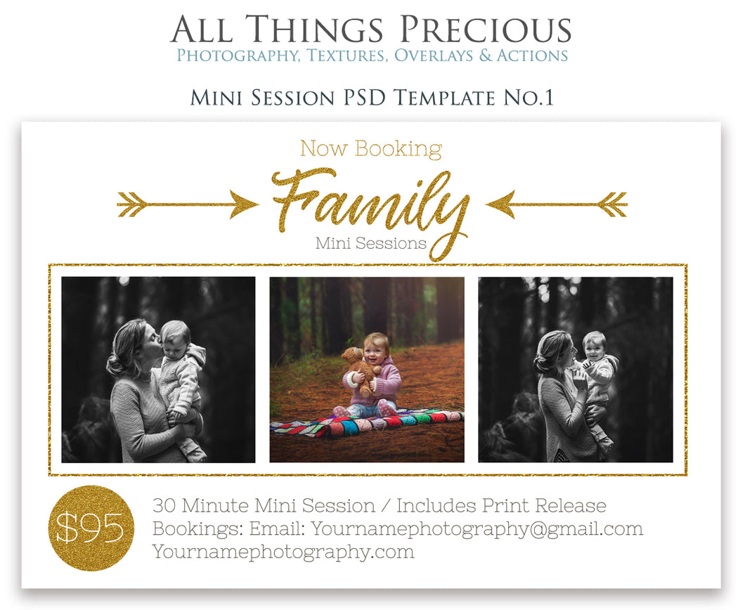 FAMILY MINI SESSION - PSD Template No. 1