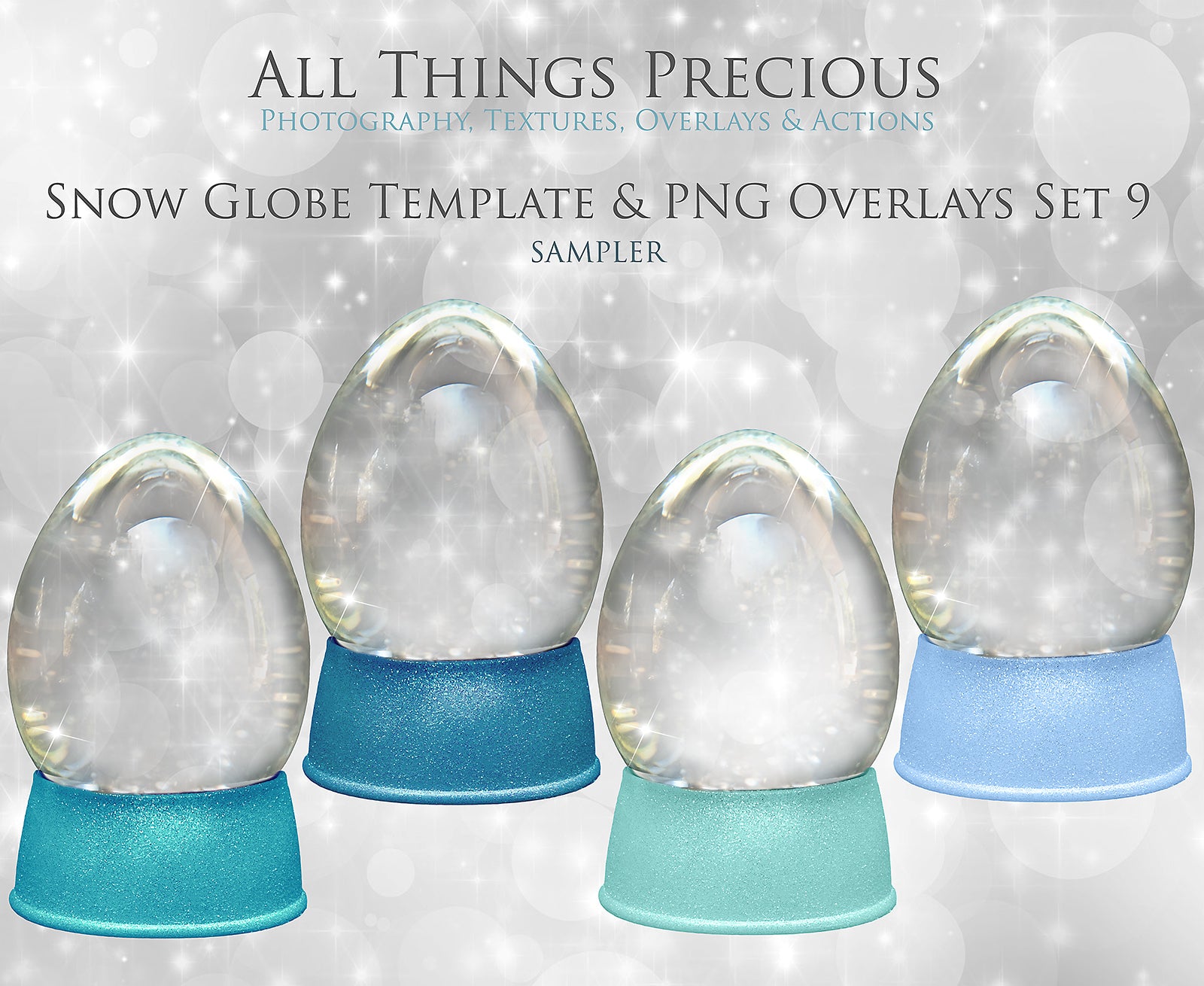 Digital Snow Globe Overlays, with snow flurries and a PSD Template included in the set. Transparent Glass Graphic Effects. Png Overlays with Photoshop Digital template file. High resolution, 300dpi. Visit the Website for more add ons, Actions, Overlays and Christmas Theme Products at ATP Textures.