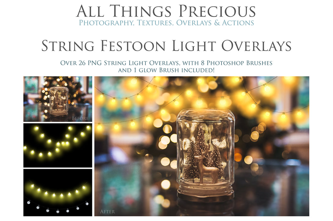 STRING LIGHTS - FESTOON - Digital Overlays