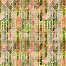 Load image into Gallery viewer, TEXTURED PATTERN - Gold, Green &amp; Pink - Digital Papers
