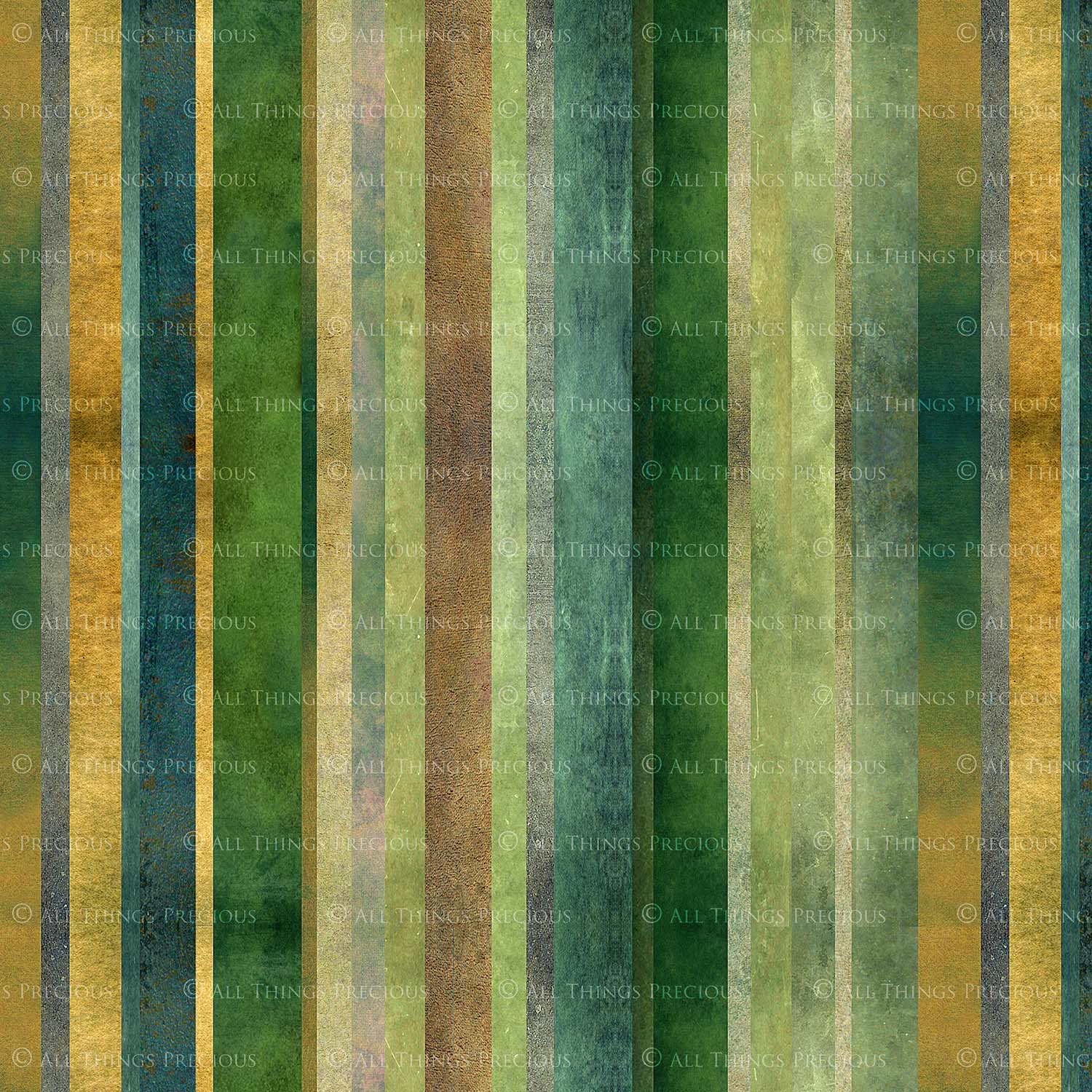 TEXTURED PATTERN - Gold & Green - Digital Papers