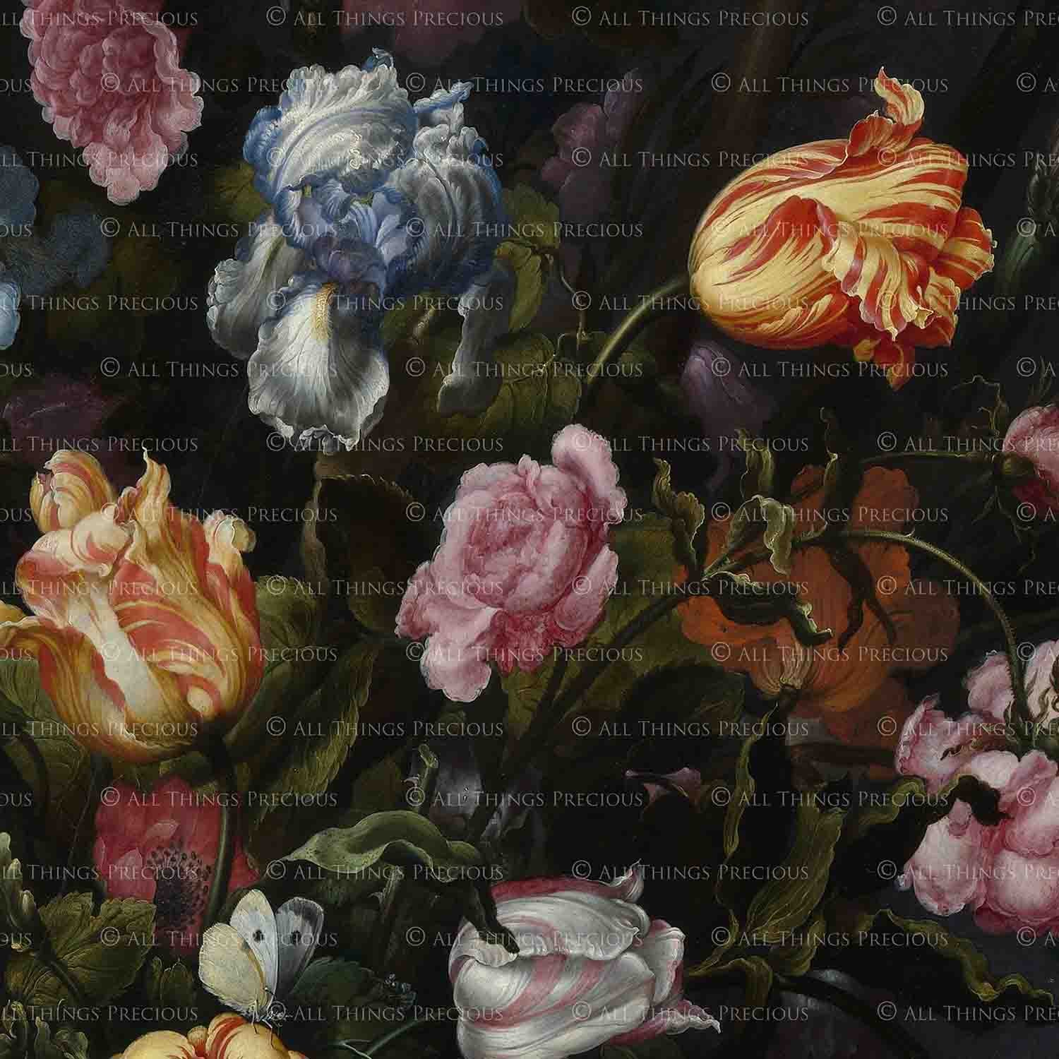 OLD MASTERS BUTTERFLY Set 3 - Digital Papers