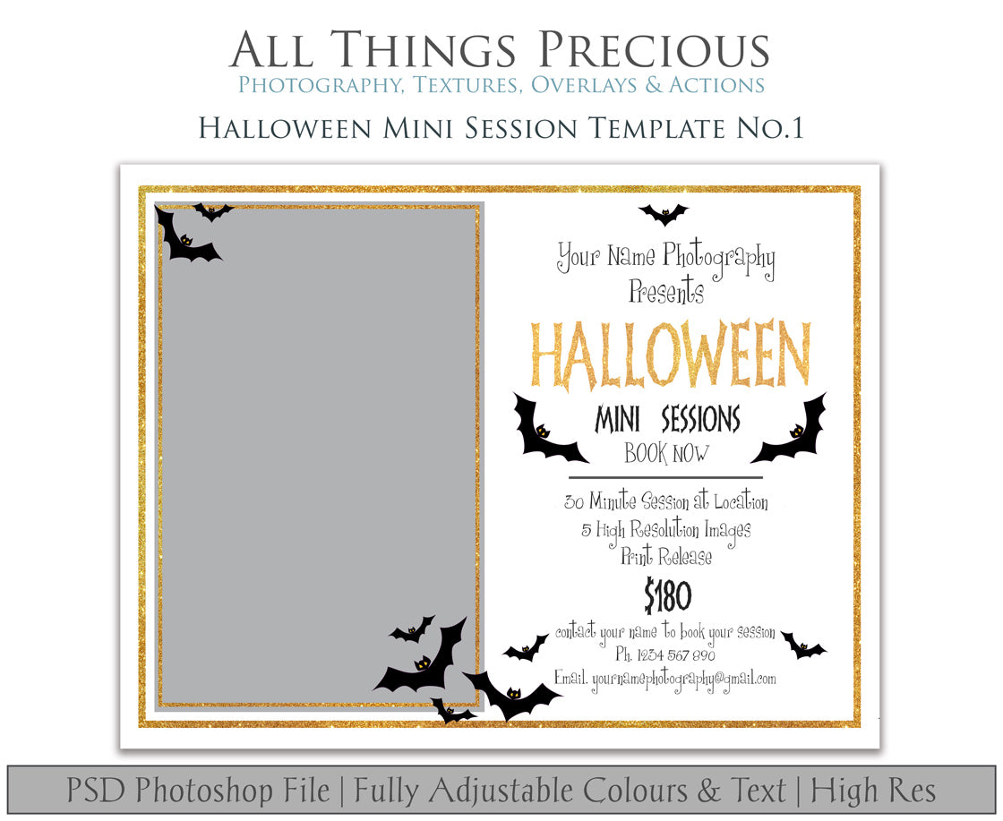 HALLOWEEN MINI SESSION - PSD Template No.1