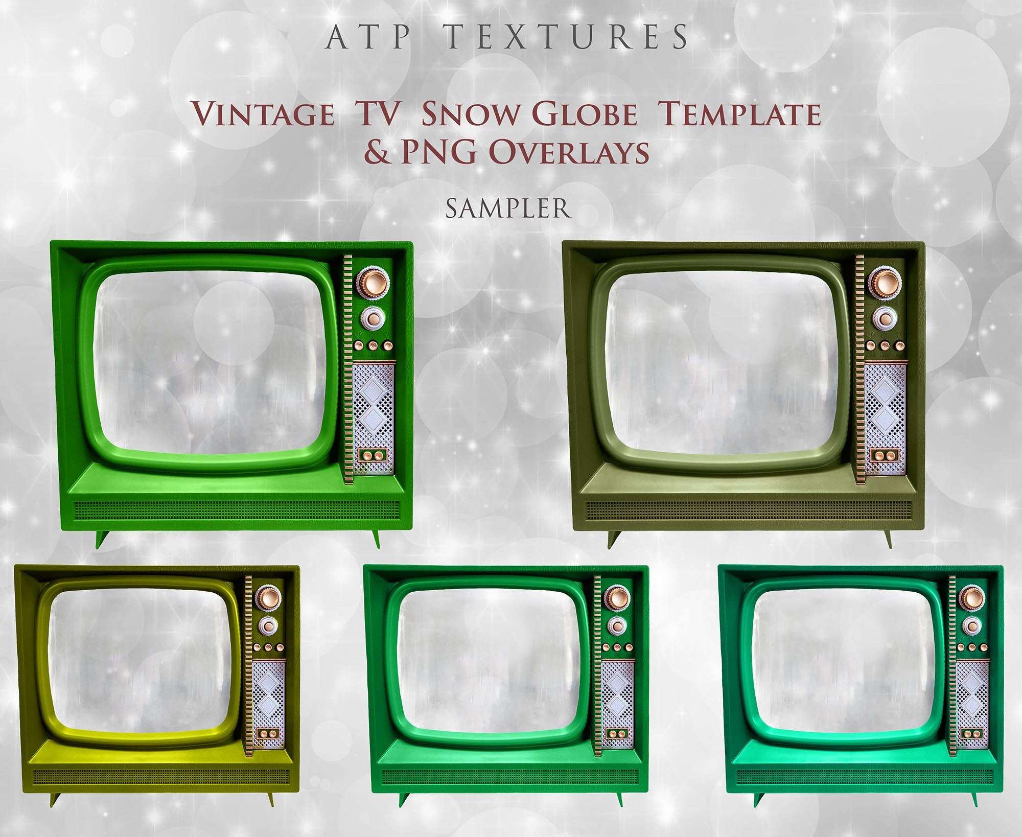 Digital Snow Globe Background, with snow Overlays and a PSD Template included in the set.The globe is transparent, perfect for you to add your own images and retain the snow globe effect. Photoshop Photography Background. Printable, Editable Card for Christmas with Santa Window or Glass Globe. ATP Textures