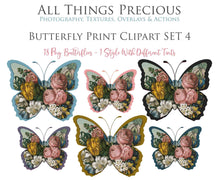Load image into Gallery viewer, BUTTERFLY PRINT CLIPART Set 4 - Clipart
