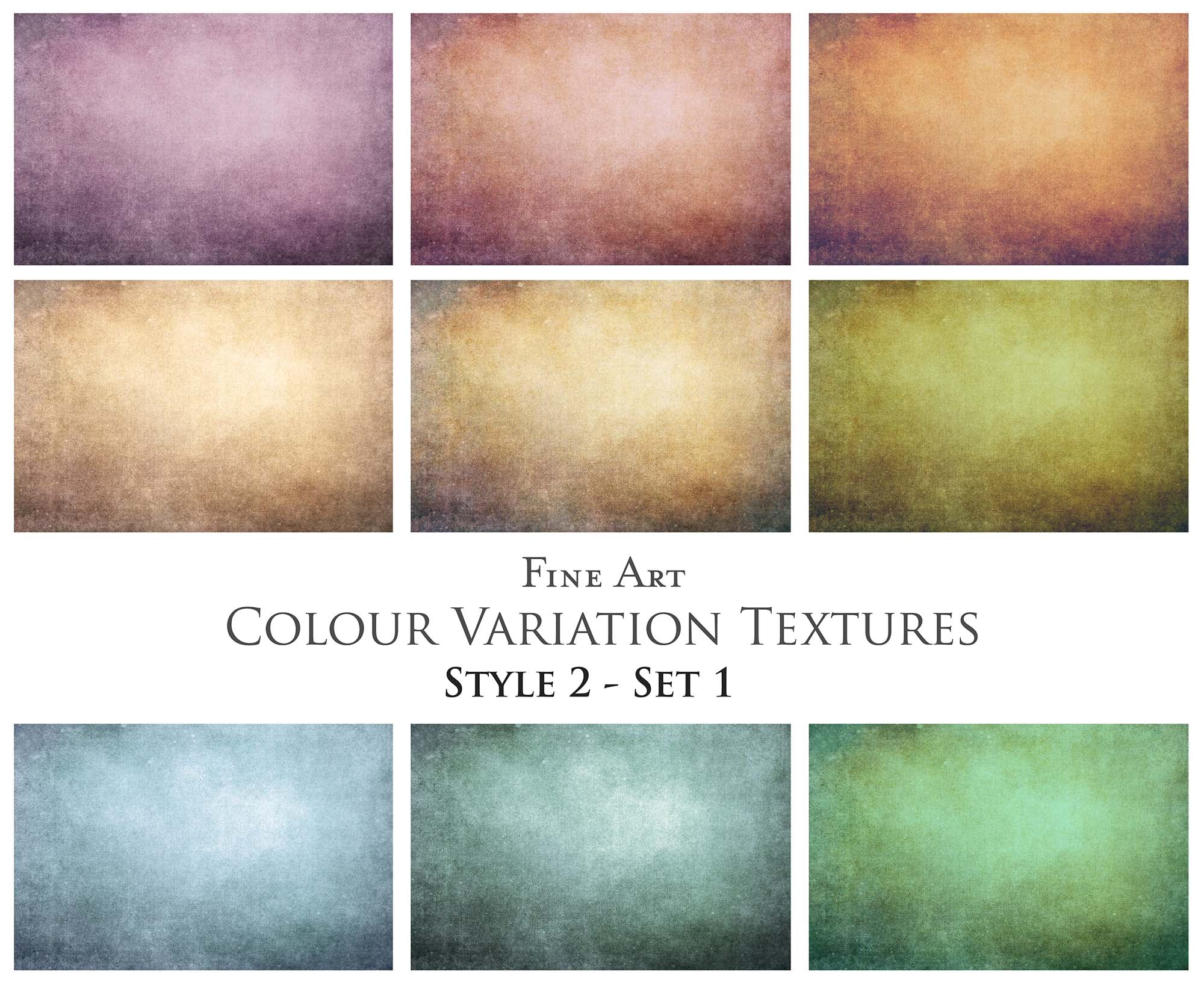 36 Fine Art TEXTURES - COLOR VARIATIONS Set 1