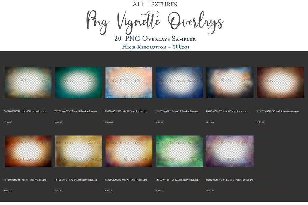 Png Overlays for photographers, Photoshop. Peek through Overlay, Vignette Overlays, Textures, High resolution, Digital Background by ATP textures.