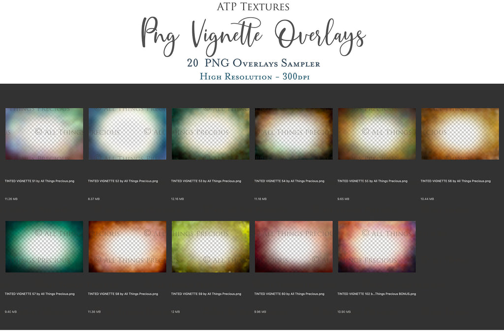 Png Overlays for photographers, Photoshop. Peek through Overlay, Vignette Overlays, Textures, High resolution, Digital Background by ATP textures.