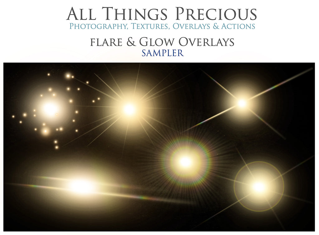 Magical Flares and Glows. Lens flare, Sun flare overlays for photography, sunlight, light beams for summer sunshine photos. Photoshop, Digital scrapbooking. Transparent, high resolution. Light Leaks, bokeh. For photographers. Glowing overlays, Stars, lantern lighting. Digital download. Graphic effects. ATP Textures
