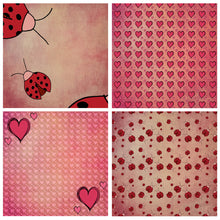 Load image into Gallery viewer, LOVE BUG Digital Papers Set 4 - Free Download
