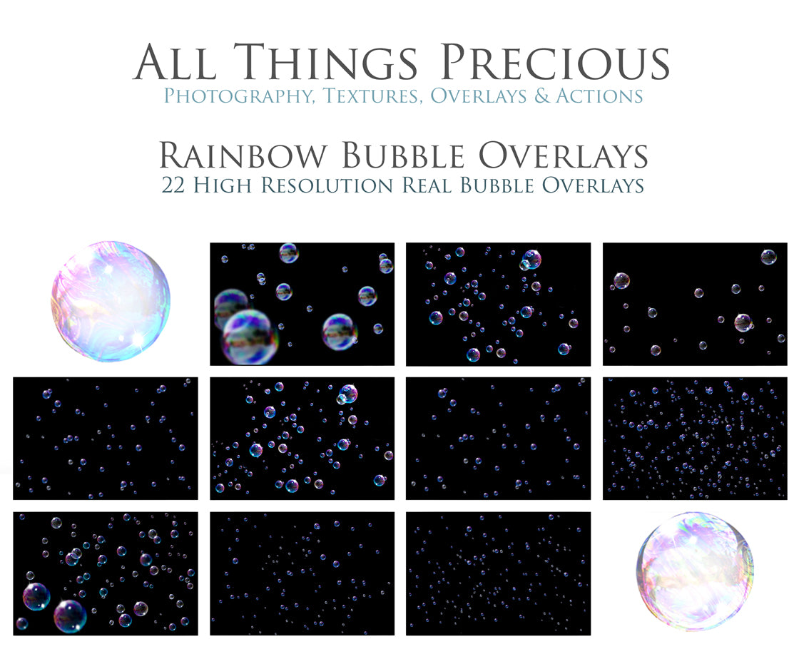 Png rainbow soap bubble overlays. High resolution digital download. Graphic effects for photography edits. Find more great products in my store. ATP Textires