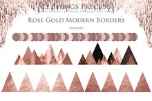 Load image into Gallery viewer, MODERN ROSE GOLD BORDERS - Clipart

