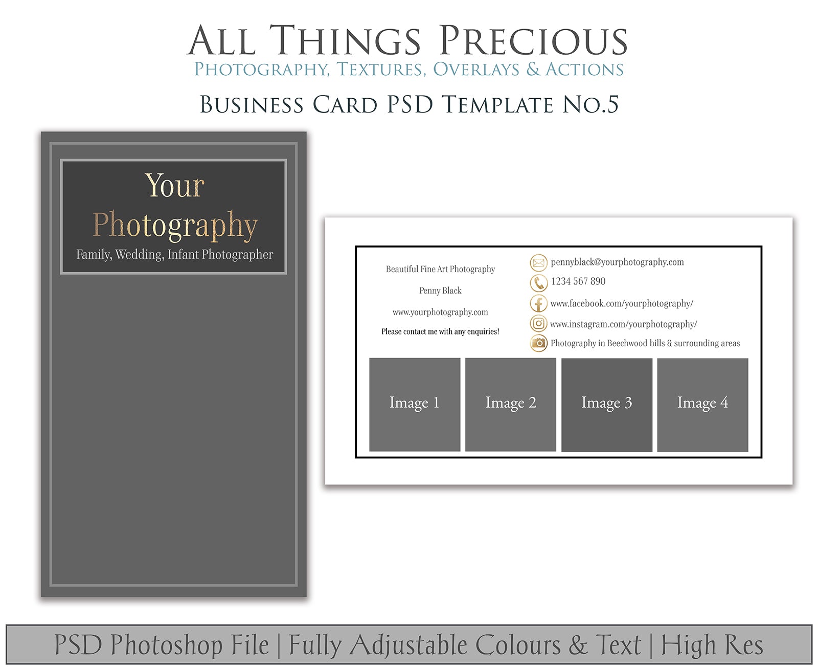 BUSINESS CARD - PSD Template No. 5