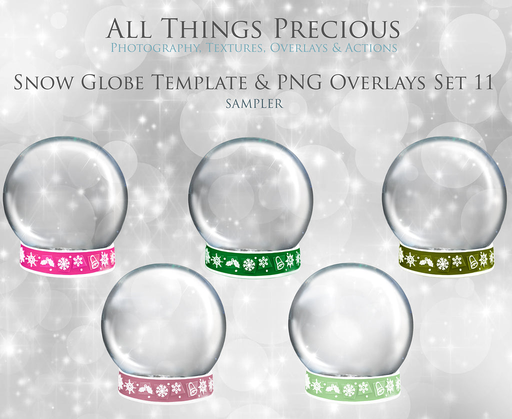 Digital Snow Globe Clipart and Background with snow Overlays and a PSD Template included in the set.The globe is transparent, perfect for you to add your own images and retain the snow globe effect. Photoshop Photography Background. Printable, Editable for Christmas with Santa Window or Glass Globe. ATP Textures
