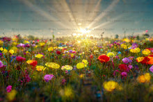 Load image into Gallery viewer, AI Digital - 24 FLOWER FIELD BACKGROUNDS - Set 1
