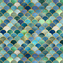 Load image into Gallery viewer, TEXTURED PATTERN - Gold &amp; Blue - Digital Papers
