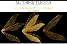 Load image into Gallery viewer, FAIRY WING &amp; OVERLAYS BUNDLE - GOLDEN - Set 8
