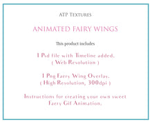Load image into Gallery viewer, PNG Animated FAERY WINGS - Set 4
