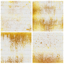 Load image into Gallery viewer, GRUNGE GOLD - Transparent Digital Papers

