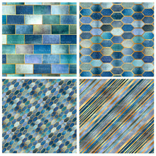 Load image into Gallery viewer, TEXTURED PATTERN - Gold &amp; Blue - Digital Papers
