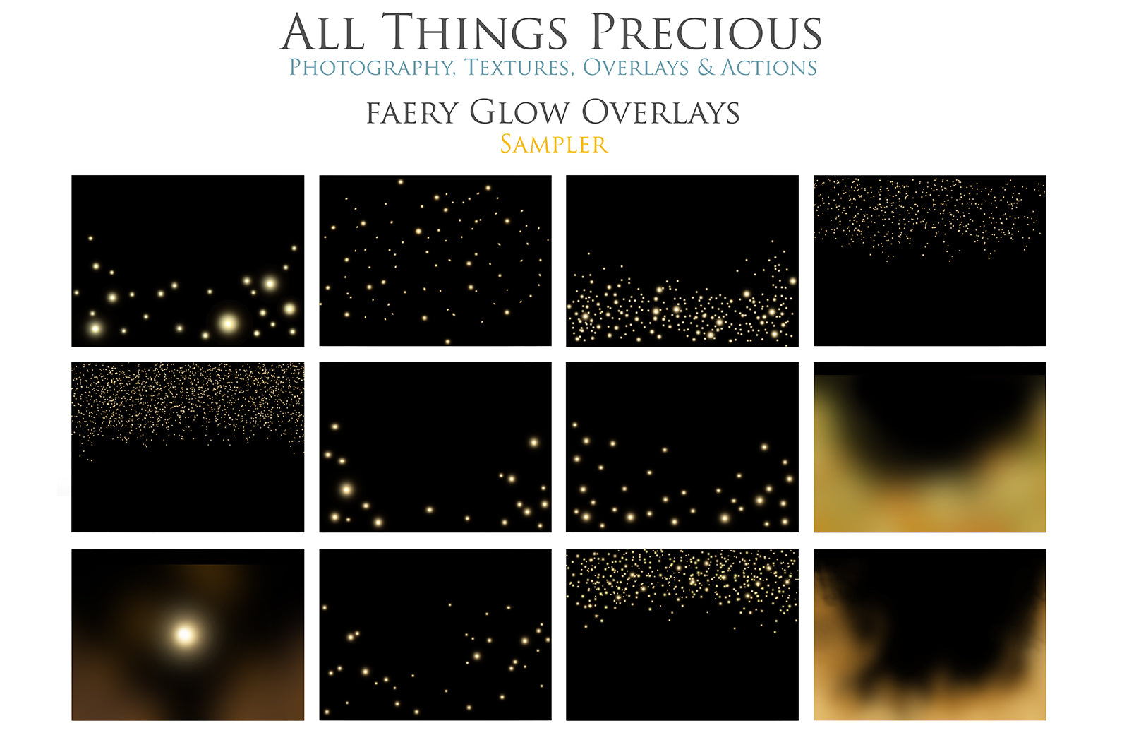 Fairy Glow overlays, high resolution, 300dpi, fairy sparkles, digital overlays, png overlay, Atp textures, photo editing, Christmas overlay, sun flare