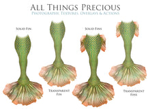Load image into Gallery viewer, MERMAID TAILS Set 1 - Digital Overlays
