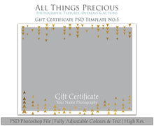 Load image into Gallery viewer, GIFT CERTIFICATE - PSD Template No. 5
