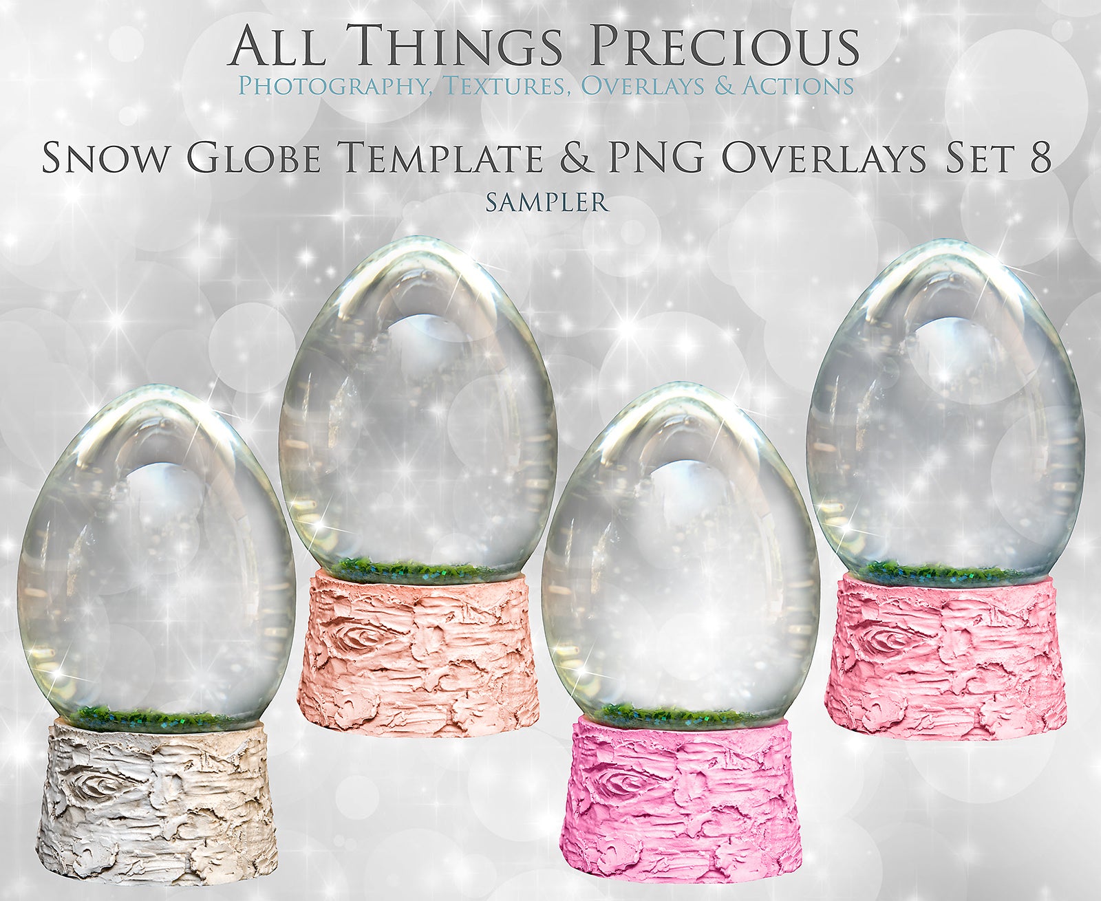Digital Snow Globe Clipart with snow Overlays and a PSD Template included in the set.The globe is transparent, perfect to add your own images and retain the snow globe effect. Photoshop Photography Background. Printable, Editable for Christmas with Frozen Winter Theme. Glass graphic effects. ATP Textures