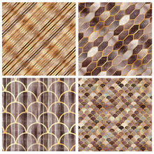 Load image into Gallery viewer, TEXTURED PATTERN Gold &amp; Brown - Digital Papers

