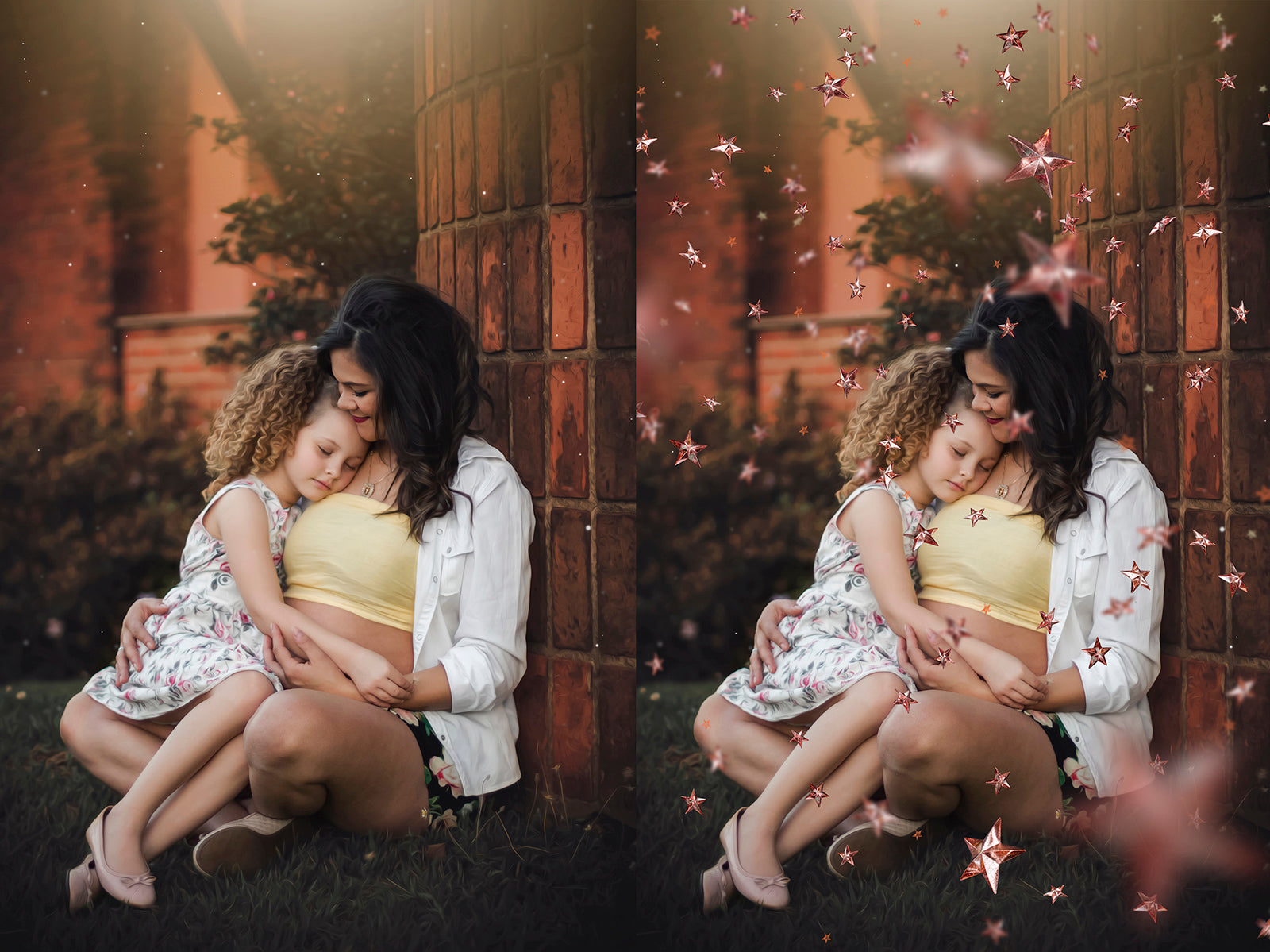 Png Rose Gold Stars, Photo Overlays, Star Confetti Overlays, Star Clipart, Clipart png, Photoshop Overlays, Digital scrapbooking, High resolution by ATP textures.