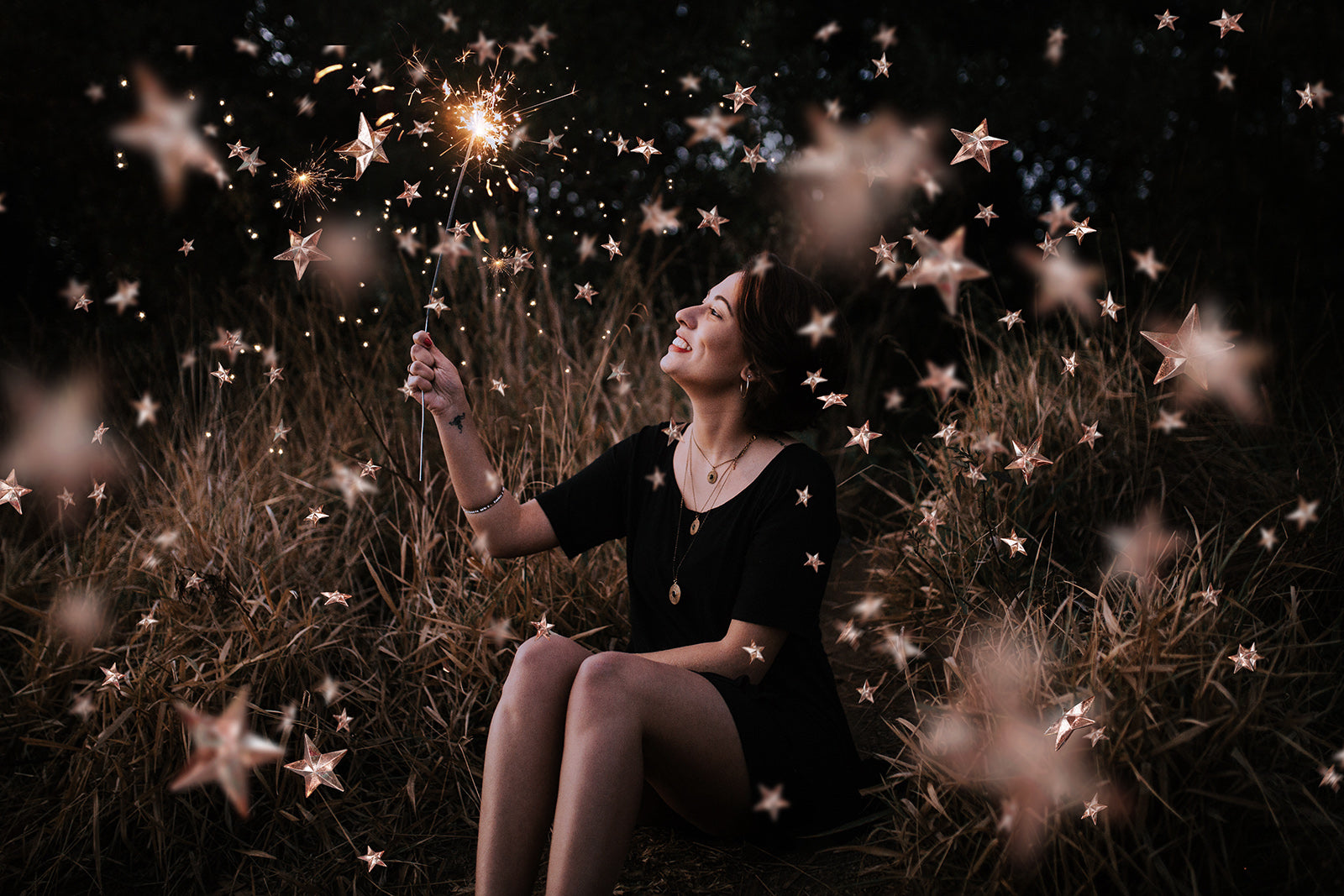 Png Rose Gold Stars, Photo Overlays, Star Confetti Overlays, Star Clipart, Clipart png, Photoshop Overlays, Digital scrapbooking, High resolution by ATP textures.