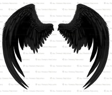 Load image into Gallery viewer, Png Angel Wings, Png Wings, Wing Overlays, Angel Clipart, Clipart wings, Png Overlays, Photo Editing, Photoshop, High Resolution, ATP textures.
