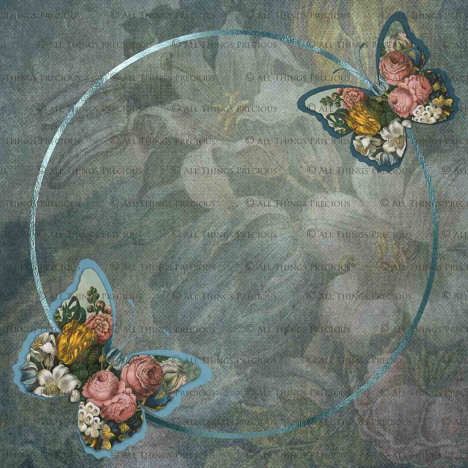 OLD MASTERS BUTTERFLY Set 4 - Digital Papers