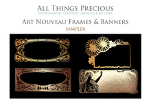 Load image into Gallery viewer, ART NOUVEAU GOLD FRAMES - Digital Clipart
