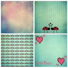 Load image into Gallery viewer, LOVE BUG Digital Papers Set 2 - Free Download
