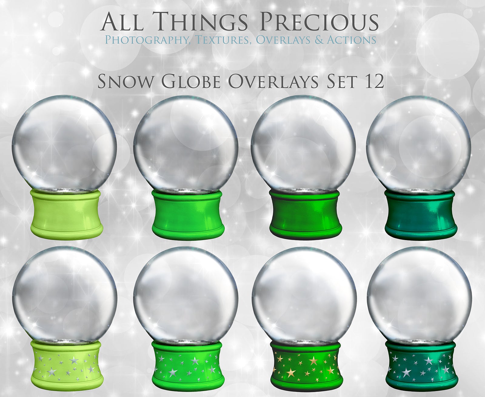 Digital Snow Globe Clipart and Background with snow Overlays and a PSD Template included in the set.The globe is transparent, perfect to add your own images and retain the snow globe effect. Photoshop Photography Background. Printable, Editable for Christmas with Frozen Winter Theme. Glass graphic effects. ATP Textures
