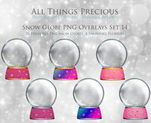 Load image into Gallery viewer, SNOW GLOBE Png Digital Overlays No. 14
