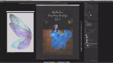Load and play video in Gallery viewer, 25 Png MULTICOLOURED FAIRY WING Overlays Set 4

