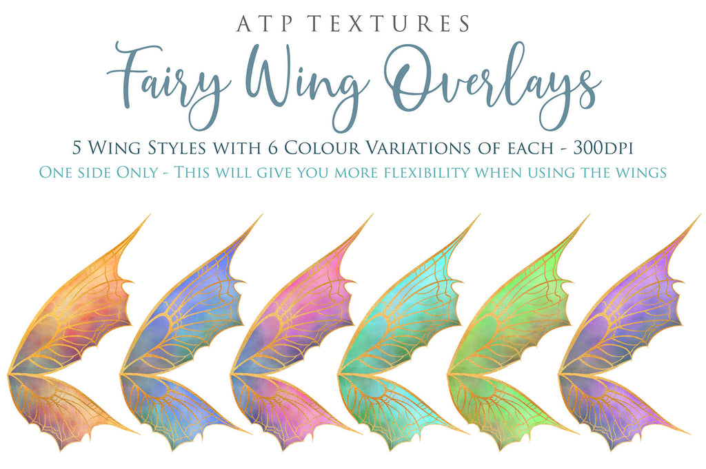 Fairy Wings Overlays For Photography, Photoshop, Digital art and Creatives. Transparent, high resolution wings for photographers. These are gorgeous PNG overlays for fantasy digital art and Child portraiture. colour, White fairy wings. Photo Overlays. Digital download. Graphic effects. ATP Textures