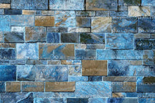 Load image into Gallery viewer, 10 STONE WALL Background TEXTURES / DIGITAL BACKDROPS - BLUE
