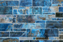 Load image into Gallery viewer, 10 STONE WALL Background TEXTURES / DIGITAL BACKDROPS - BLUE
