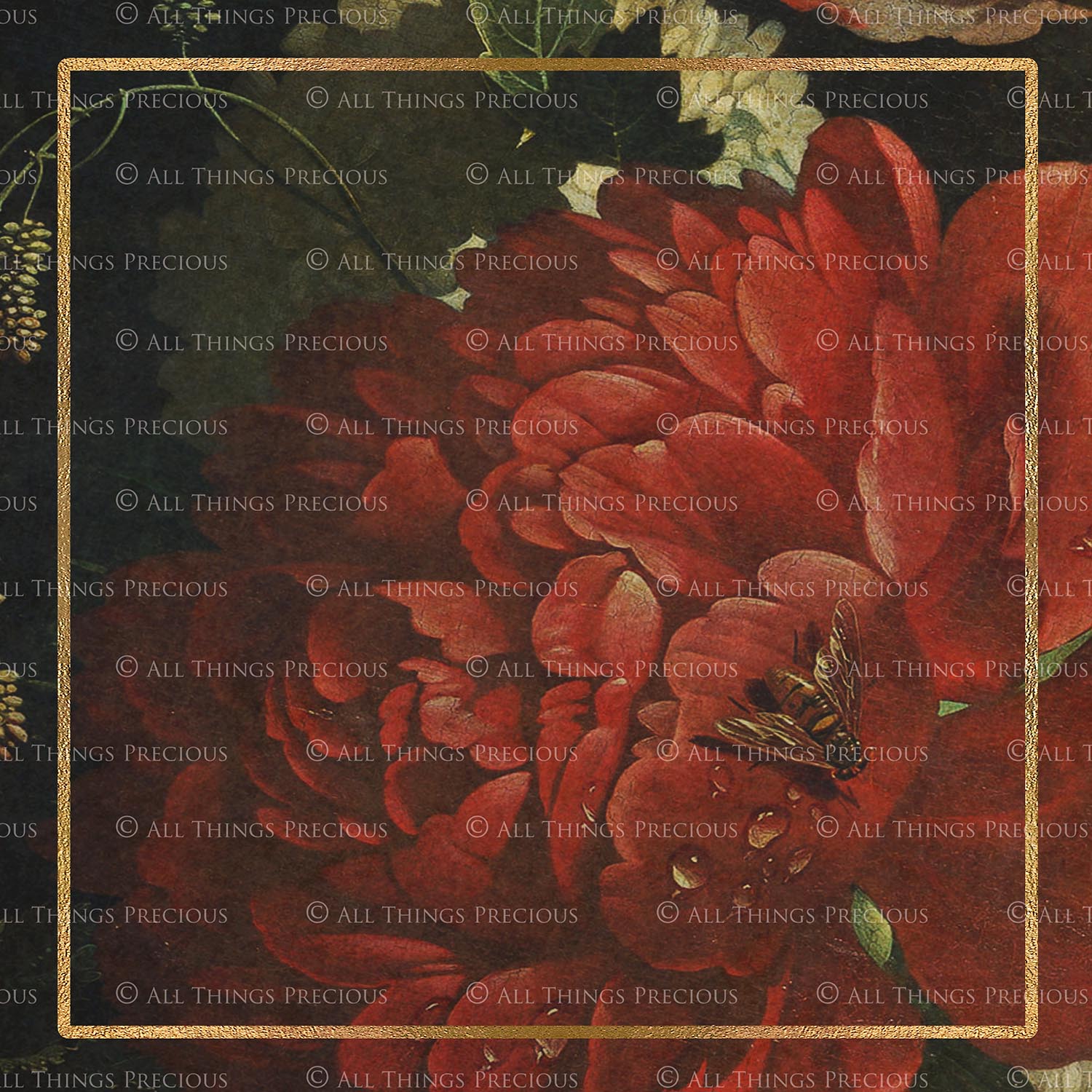 OLD MASTERS FLORAL Set 1 - RICH - Digital Papers