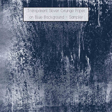 Load image into Gallery viewer, GRUNGE SILVER - Transparent Digital Papers
