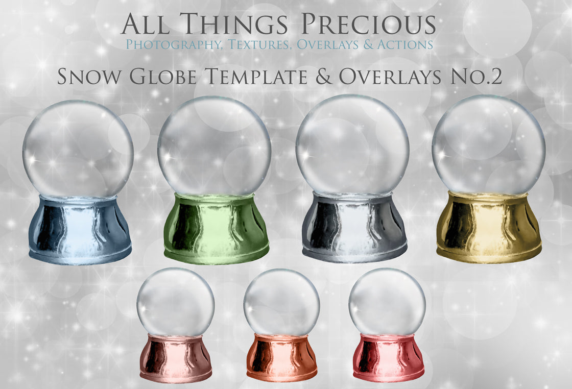 Digital Snow Globe Clipart and Background with snow Overlays and a PSD Template included in the set.The globe is transparent, perfect for you to add your own images and retain the snow globe effect. Photoshop Photography Background. Printable, Editable for Christmas with Santa Window or Glass Globe. ATP Textures