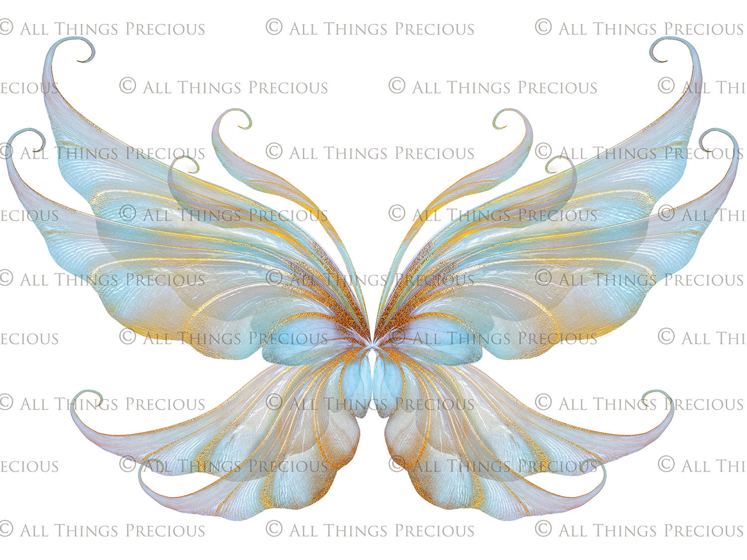 Digital Overlays for Photographers, Graphic design, scrapbooking and creatives.. Fairy Wings. High resolution, fine art digital assets for creating fantasy art.  Png overlay with transparent background. Magical Edit. Png Photo editing art assets.