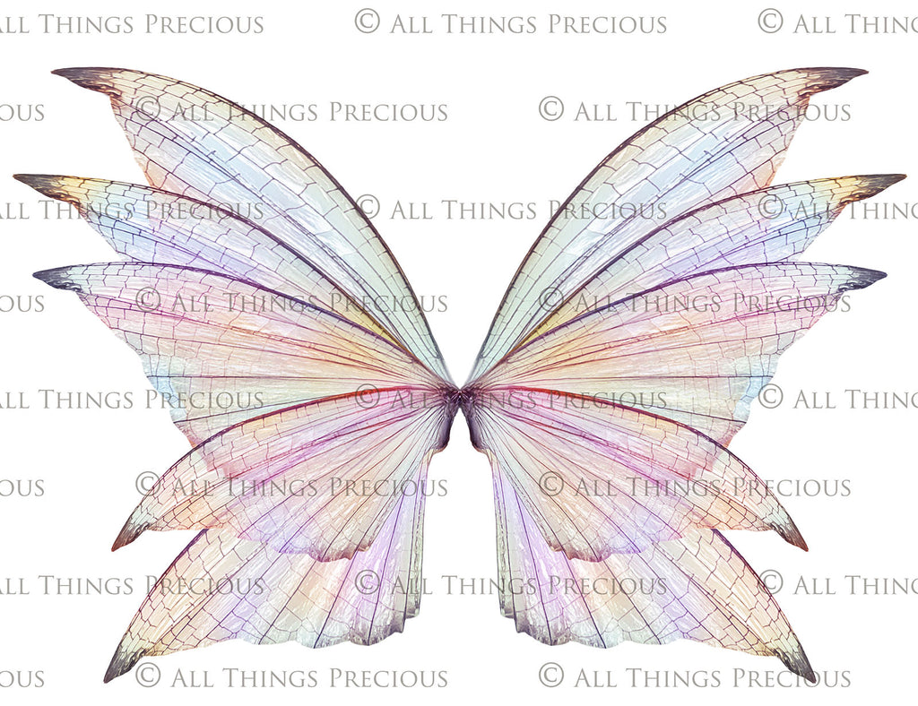 Fairy Wings Overlays For Photography, Photoshop, Digital art and Creatives. Transparent, high resolution wings for photographers. These are gorgeous PNG overlays for fantasy digital art and Child portraiture. colour, White fairy wings. Photo Overlays. Digital download. Graphic effects. ATP Textures