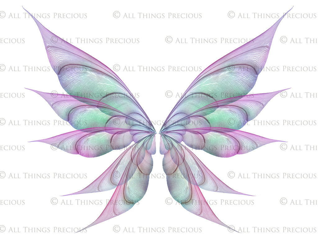 Digital Fairy Wings Overlays clipart. Png transparent see through files for photoshop. Butterfly Angel, Color, Print Photography editing. High resolution, 300dpi. Printable, Photography Graphic design assets, add on stock resources. Magical Scrapbooking design. Faery Photographer edit. Colorful Big Bundle. ATP Textures