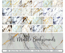 Load image into Gallery viewer, AI Digital - 24 MARBLE BACKGROUNDS
